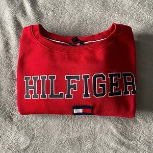 Red Crew Neck Sweatshirt